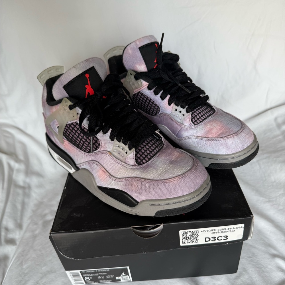 Air Jordan 4 Amethyst Wave/Bright Crimson, wm10/mn8.5